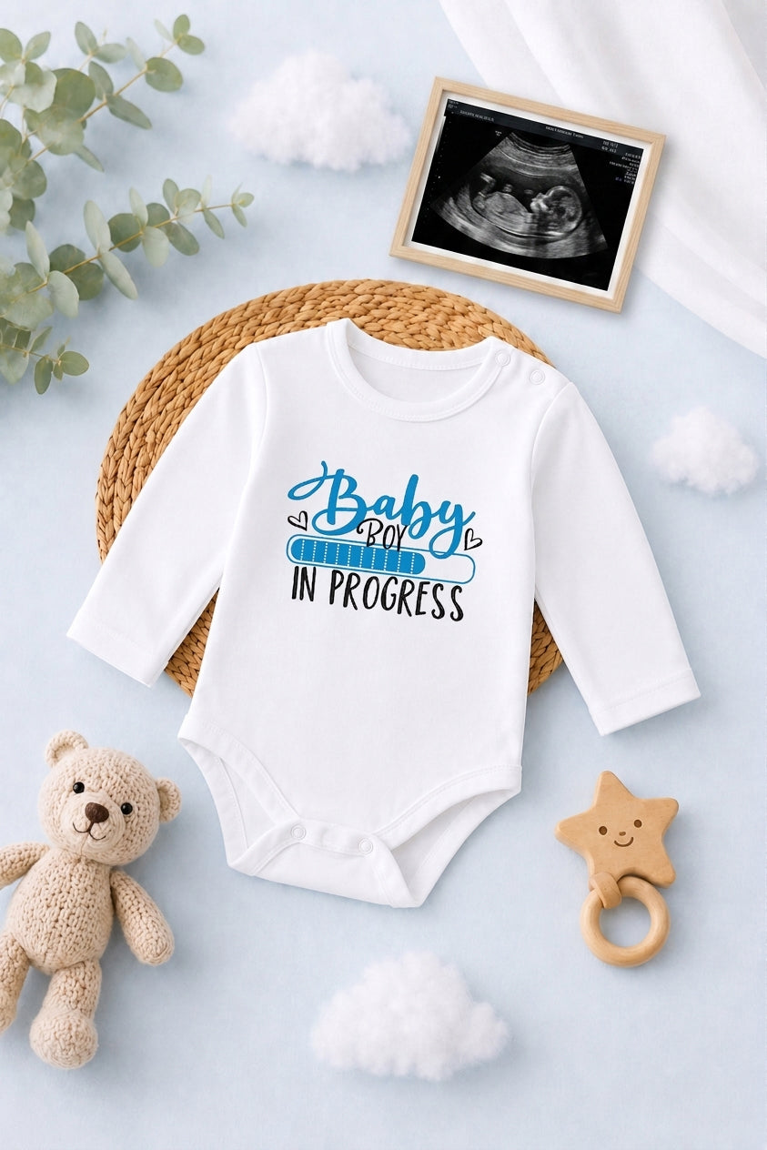 Baby Boy in Progress! Gender Reveal Baby